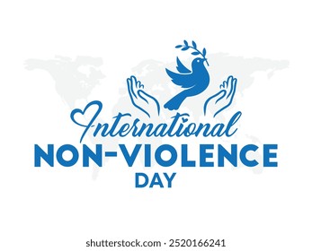 Dia Internacional da Não-Violência, Dia Internacional da Não-Violência ilustração vetorial