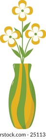 International Nowruz Day Element with Minimalist Cartoon Design. Isolated on White Background
