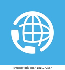 Número internacional: botón Icono de aplicación