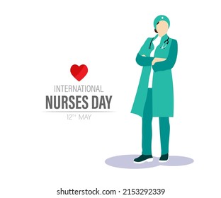 international nurse day, 12 May-vector illustration