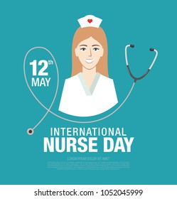 international nurse day banner layout design, vector illustration