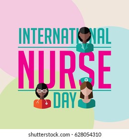 International Nurse Day icon design. EPS10 vector illustration.