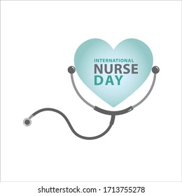 International nurse day. Medical background. Vector illustration