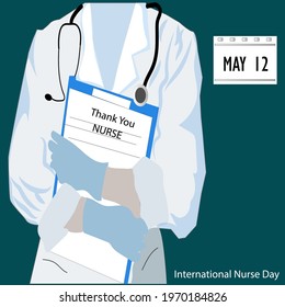 international nurse day web banner design. illustration vector