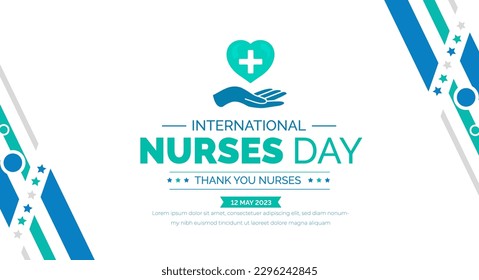 International Nurses Day Hintergrund oder Banner Design-Vorlage gefeiert in 12 Mai.