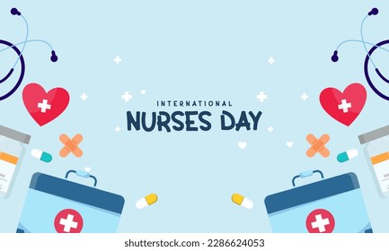 Vector de fondo del día internacional de enfermeras