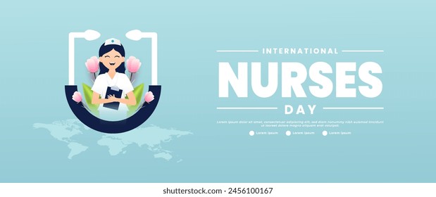 Diseño del Anuncio del Día Internacional de las Enfermeras