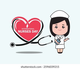 International Nurses day, Banner, poster, card, postcard, placard and background design.