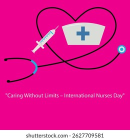 The International Nurses Day flyer, observed annually on May 12, is designed to celebrate the invaluable contributions of nurses to health systems around the world