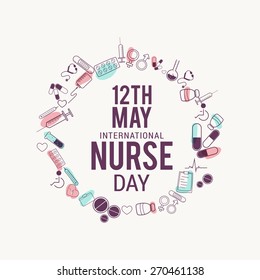 International Nurses Day Illustration.