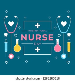 International Nurses Day  Illustration Background Poster Design
