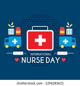 International Nurses Day  Illustration Background Poster Design