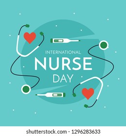 International Nurses Day  Illustration Background Poster Design