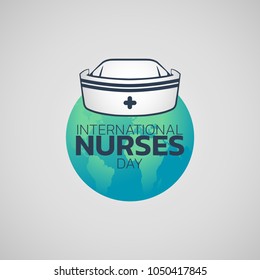 International Nurses Day logo icon design, vector illustration