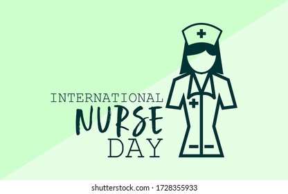 International Nurses Day logo icon design, vector illustration