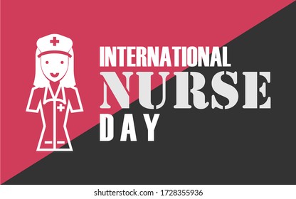 International Nurses Day logo icon design, vector illustration