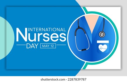 International Nurses day is observed in United states on 12th May of each year, to mark the contributions that nurses make to society. Vector illustration