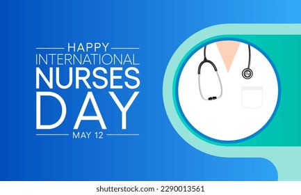 International Nurses day is observed in United states on 12th May of each year, to mark the contributions that nurses make to society. Vector illustration