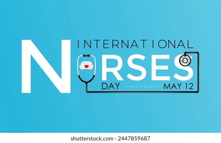 International Nurses Day social media post banner design. Thanks Doctor and Nurses For Saving Our Lives different diseases. vector illustration design. May 12.