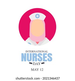 International Nurses Day. Suitable for greeting card  poster and banner.