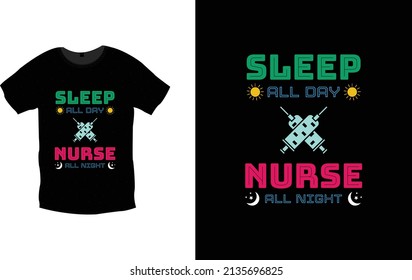 International nurses day typography t shirt design
