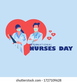 International nurses day vector design 