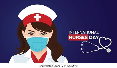 Afiche del Vector del Día Internacional de las Enfermeras