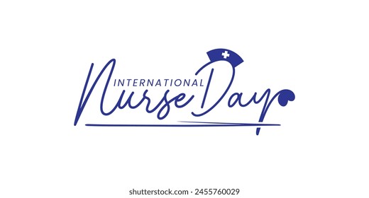 International Nurses or Nurese Day Logo Design, 12th May International Nurses Day Vector Logo Design