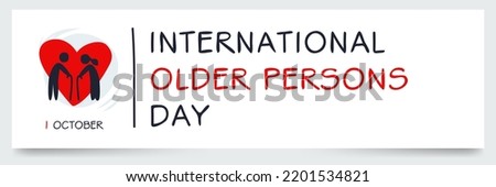 International older persons day, held on 1 October.