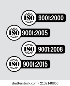 International Organization for Standardization vector icon set :
ISO:9001-2000 symbol