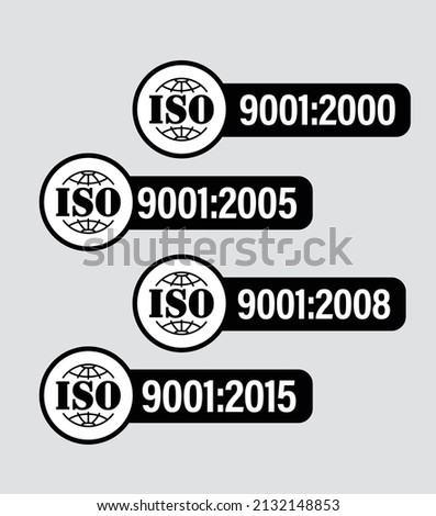 International Organization for Standardization vector icon set :
ISO:9001-2000 symbol