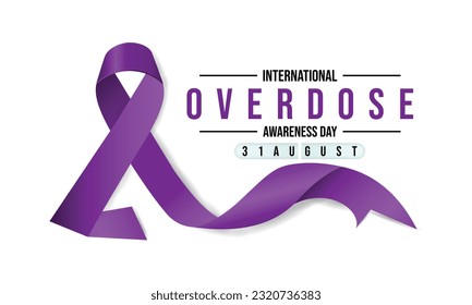 International Overdose Awareness Day (31th August).Stop overdose ingestion or application of a drug or other substance. Horizontal Banner Template Design. Vector Illustration.