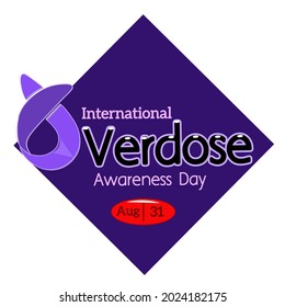 International Overdose Awareness Day in purple background