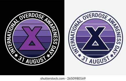 International Overdose Awareness Day T-Shirt design.