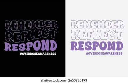 International Overdose Awareness Day T-Shirt design.