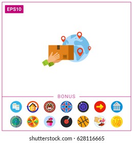International Package Delivery Icon
