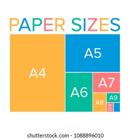 International paper size vector design art 