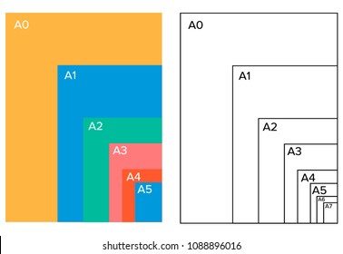 International Paper Size Vector Design Art 