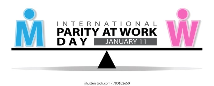 international parity at work day background