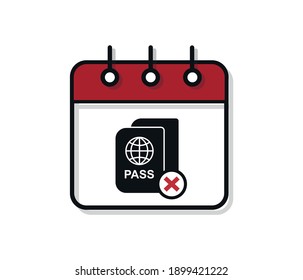International passport vector icon. Flat passport vector design for mobile concept and web design. Travel documents simple solid icon logo illustration. Pixel perfect vector graphics. International id