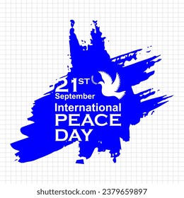 International Peace Day, 21 September, Poster and Banner