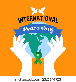 International Peace Day Background Illustration. Peace Day Illustration Template
