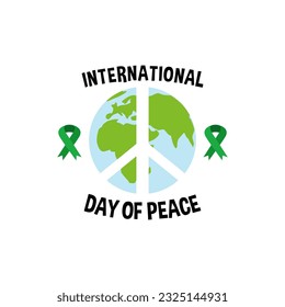 International Peace Day Background Illustration. Peace Day Illustration Template