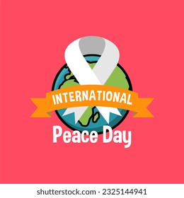 International Peace Day Background Illustration. Peace Day Illustration Template