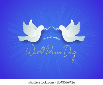 International Peace Day backgrounds. World Peace Day event. September 21st event.