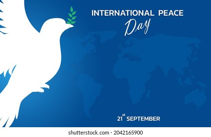 International Peace Day concept. Illustration concept present peace world.