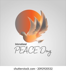 international peace day concept. illustration vector