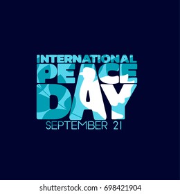 International Peace Day. Conceptual banner