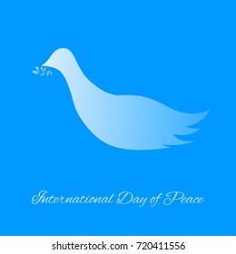 International peace day, dove