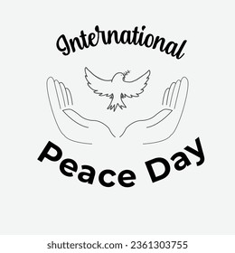 International Peace Day icon template